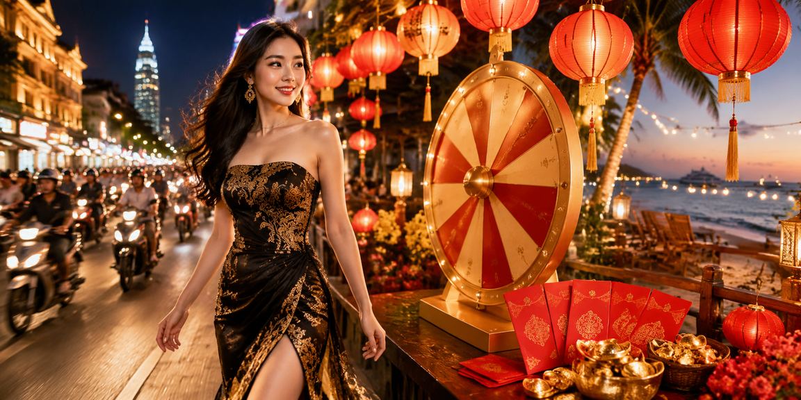 Trò chơi roulette casino sôi động trong đêm hội chợ Hồ Chí Minh