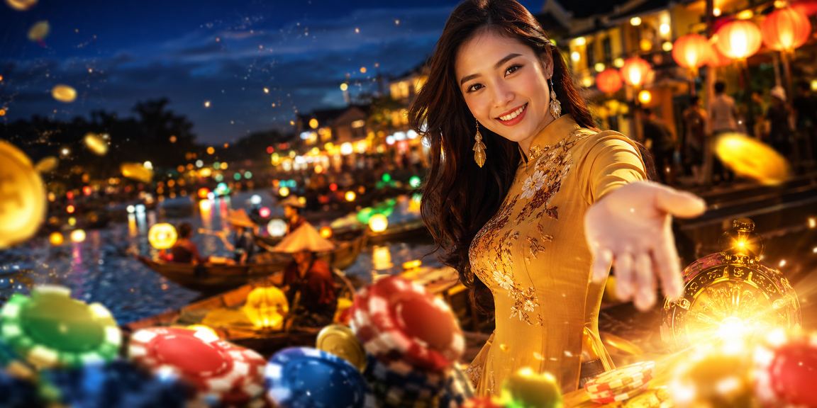 Trò chơi bắn cá tại Hội An dưới ánh đèn lồng lung linh đặc trưng phố cổ
